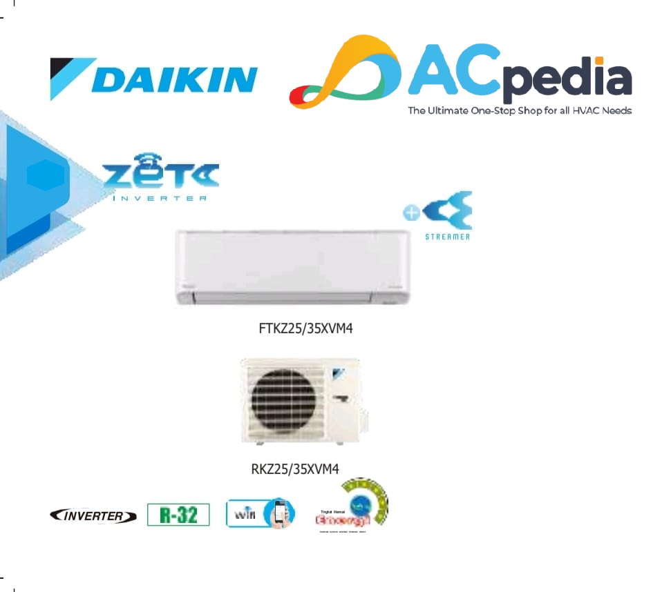 Daikin AC Single Splitwall STKZ25XV