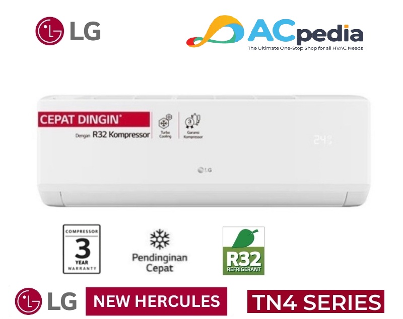 AC LG H07TN4 AC SPLIT 3/4 PK STANDARD HERCULES NOVA 3/4 PK 