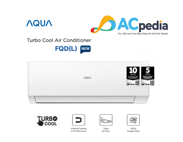 Aqua AC Split Standard Turbo Cool 1 PK - AQA-KCR9FQDL