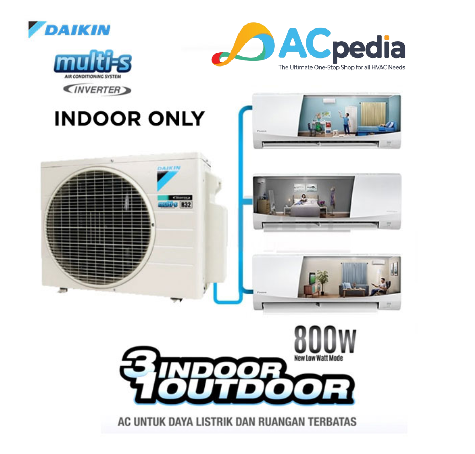 Daikin AC Multi-S Inverter 3 Koneksi Indoor Only 3/4 PK - CTKC20RVM4