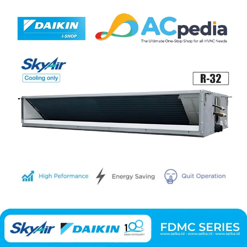 DAIKIN FDMC125AV14 AC SPLIT DUCT 5 PK STANDARD SKY AIR SERIES WIRED 3 PHASE