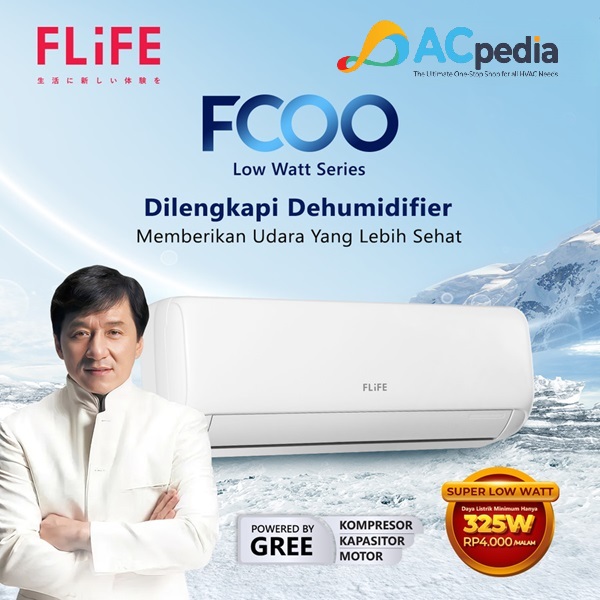 FLIFE BY GREE FAC-12FCOO AC-SPLIT LOW WATT 1.5 PK