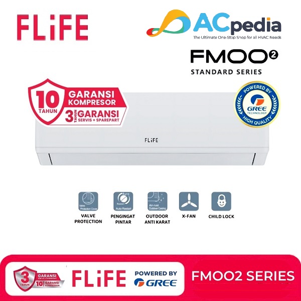 FLIFE BY GREE FAC-09FMOO2 AC SPLIT 1 PK STANDARD 1 PK