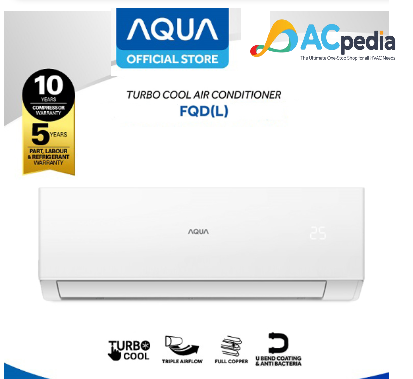 AQUA AQA-KCR5FQDL AC SPLIT 1/2 PK STANDARD TURBO COOL